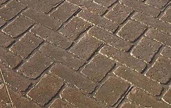 brick stamped concrete pattern