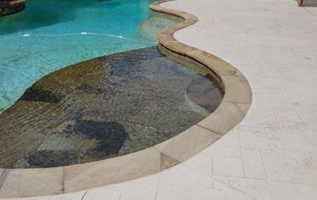 stamped concrete pool deck coating