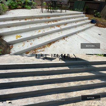 before and after Baytown steps