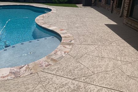 scored concrete pool deck