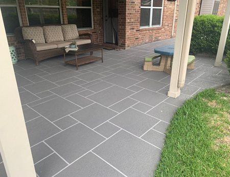 resurfaced patio with Classic Texture