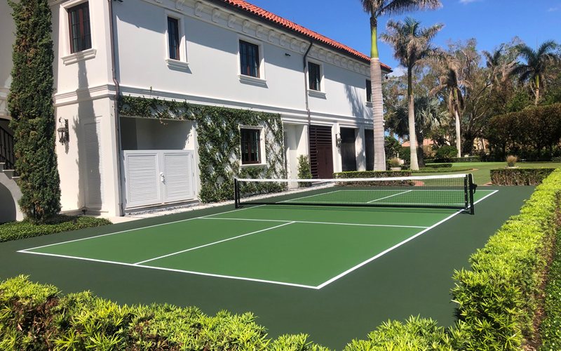 residential pickleball court Houston